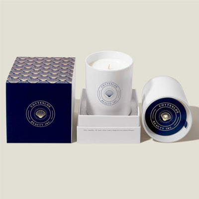 Tailor-Made Branded Candle - White Glass 350gm (candle manufacturer)