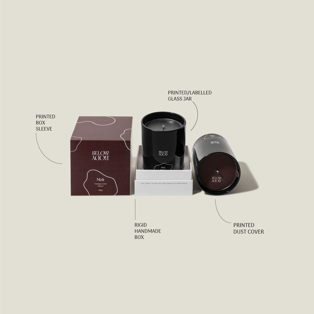 Custom Candle with printed jar and packaging 5
